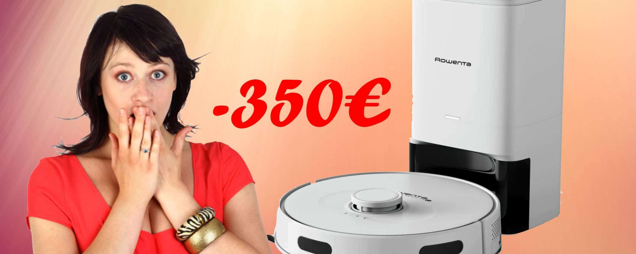 Robot Rowenta X-Plorer aspira e lava: sconto SHOCK del 47% (-350€) Robot Rowenta X-Plorer aspira e lava: sconto SHOCK del 47% (-350€)