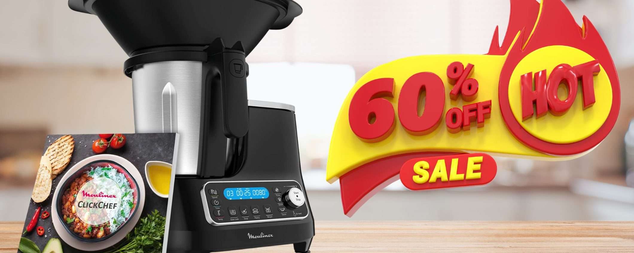 Moulinex: POTENTE robot da cucina a 181€ invece di 452€ (sconto SHOCK 60%) Moulinex: POTENTE robot da cucina a 181€ invece di 452€ (sconto SHOCK 60%)