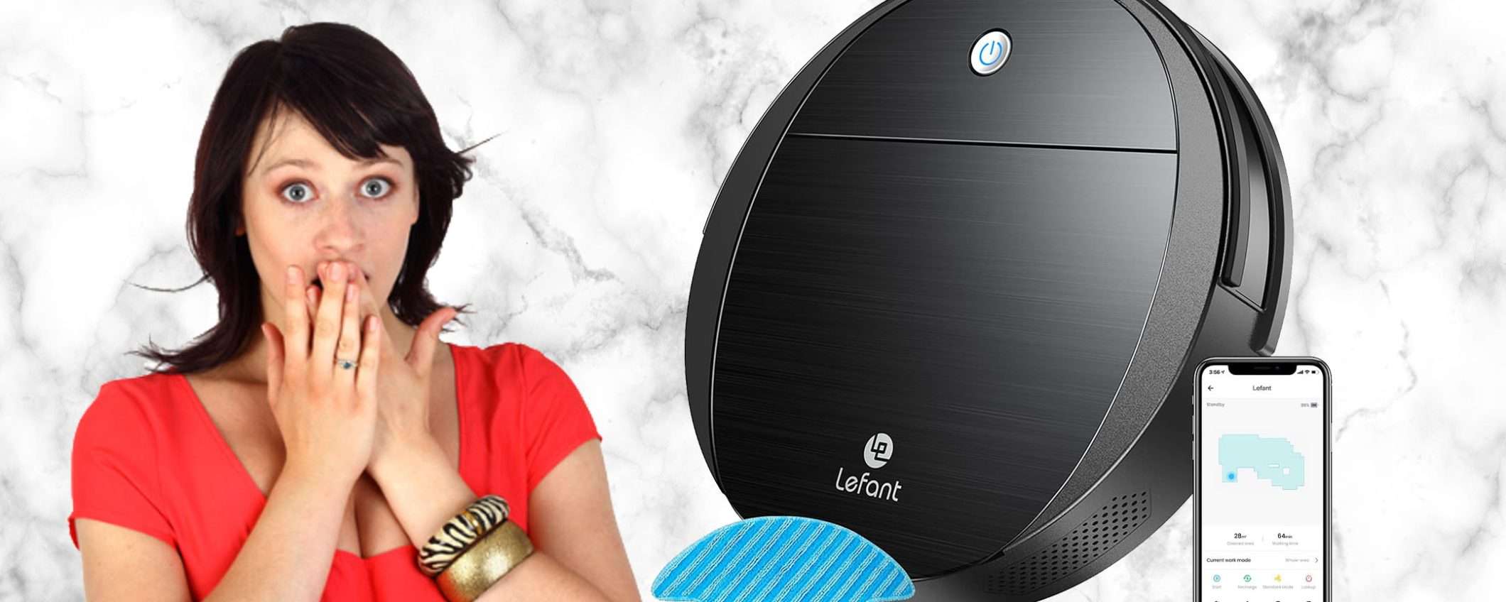 Robot mini aspira e lava con Alexa/Google: sconto coupon di 100€, FOLLIA Robot mini aspira e lava con Alexa/Google: sconto coupon di 100€, FOLLIA