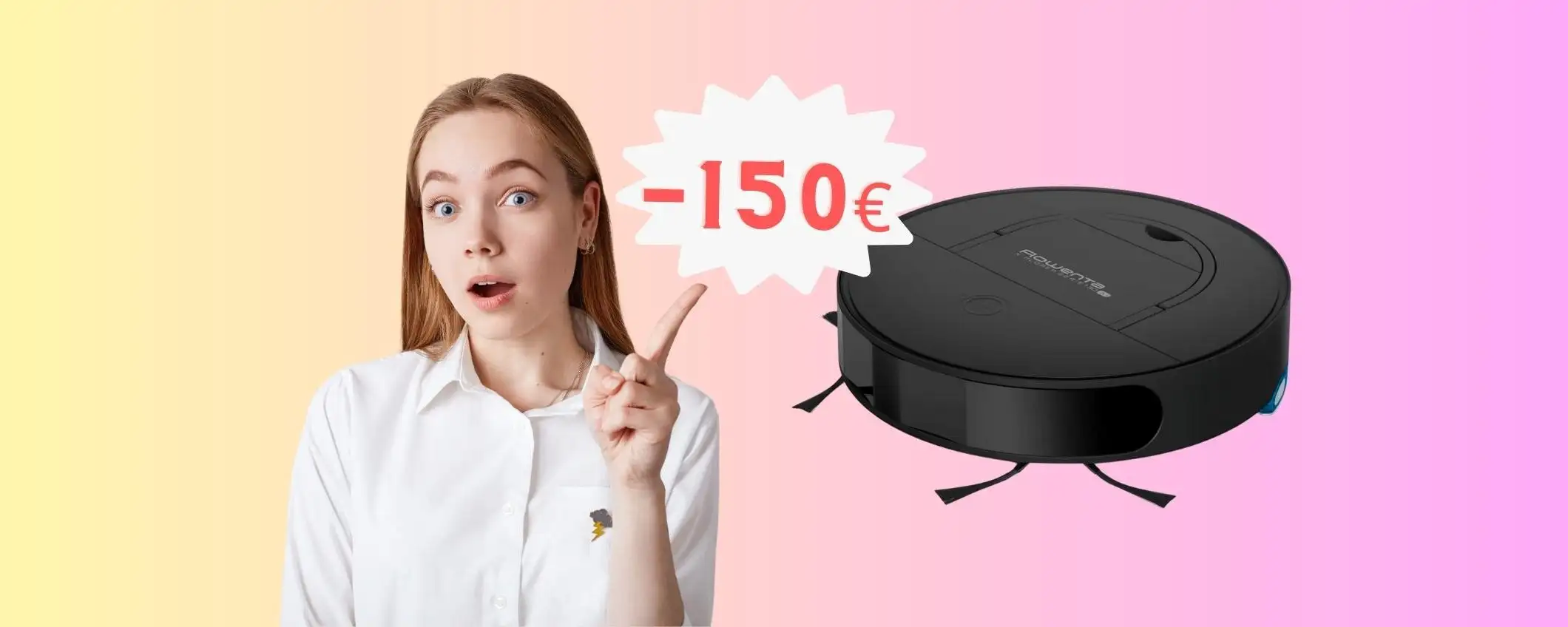 Rowenta X-Plorer Serie 130 AI: robot che aspira e lava a 150€ in MENO Rowenta X-Plorer Serie 130 AI: robot che aspira e lava a 150€ in MENO