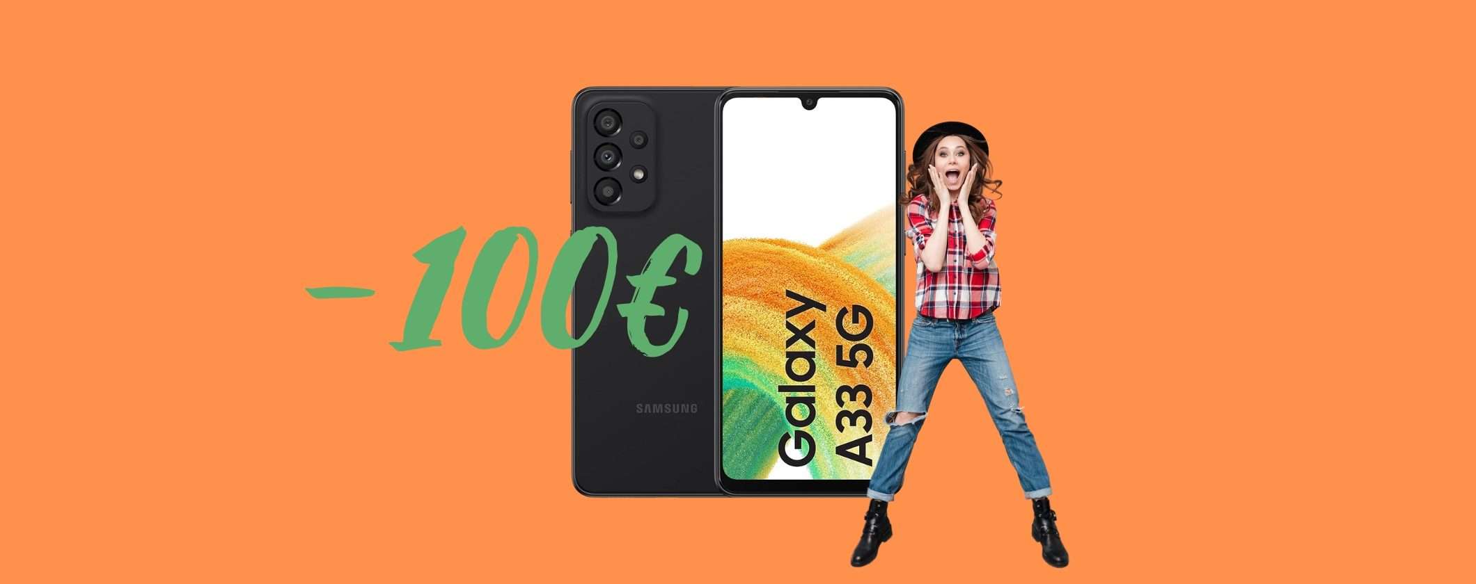 Samsung Galaxy A33: 100€ di SCONTO su Monclick, da non perdere Samsung Galaxy A33: 100€ di SCONTO su Monclick, da non perdere