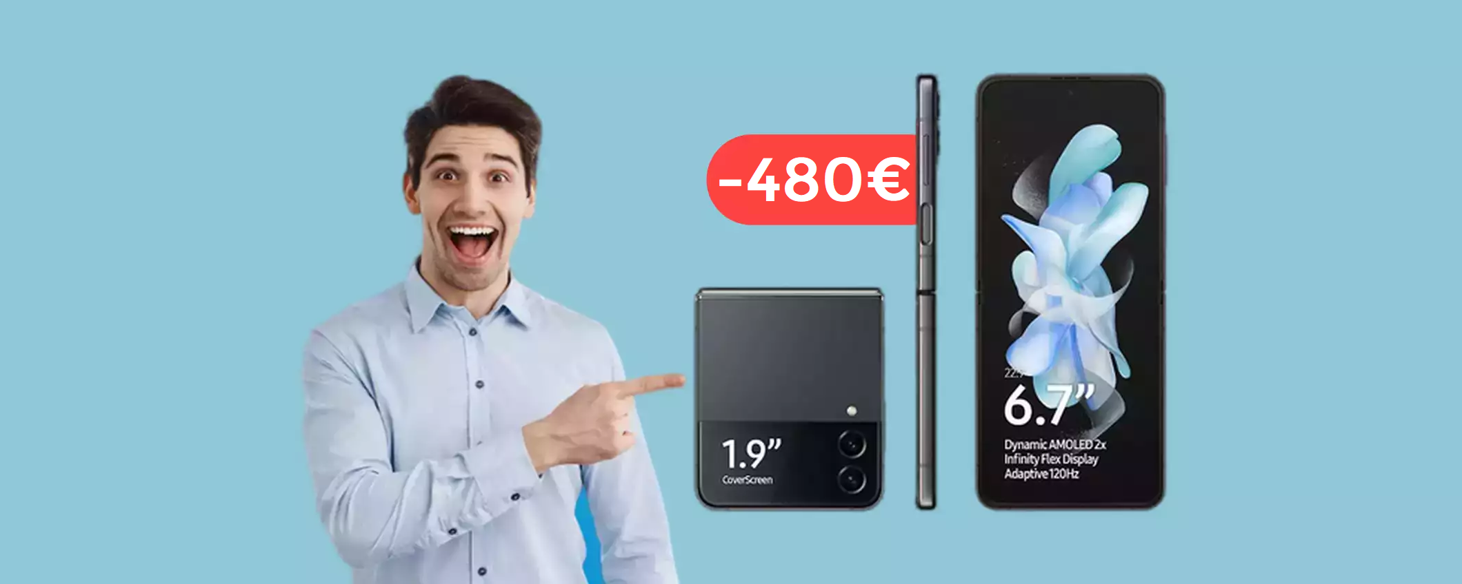 Samsung Galaxy Z Flip 4: mai visto uno sconto così ASSURDO (-480€)