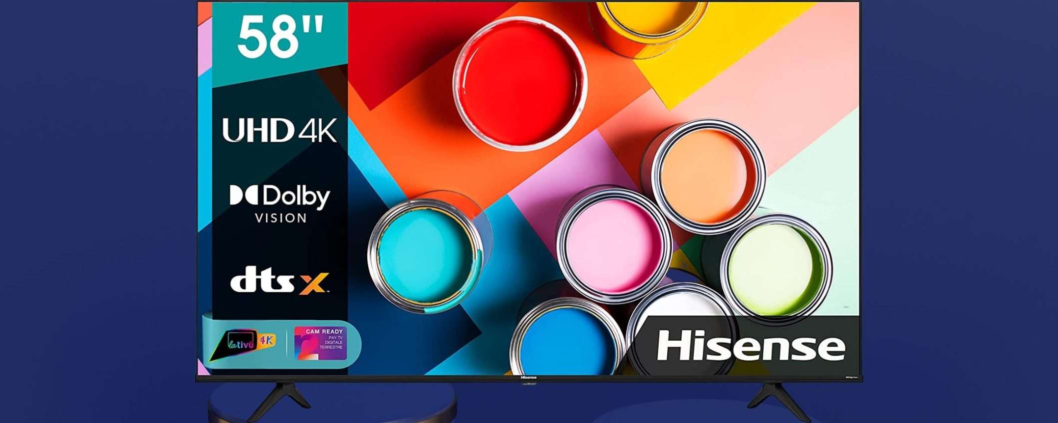 Hisense, la BOMBA su Amazon: smart TV 58 Hisense, la BOMBA su Amazon: smart TV 58
