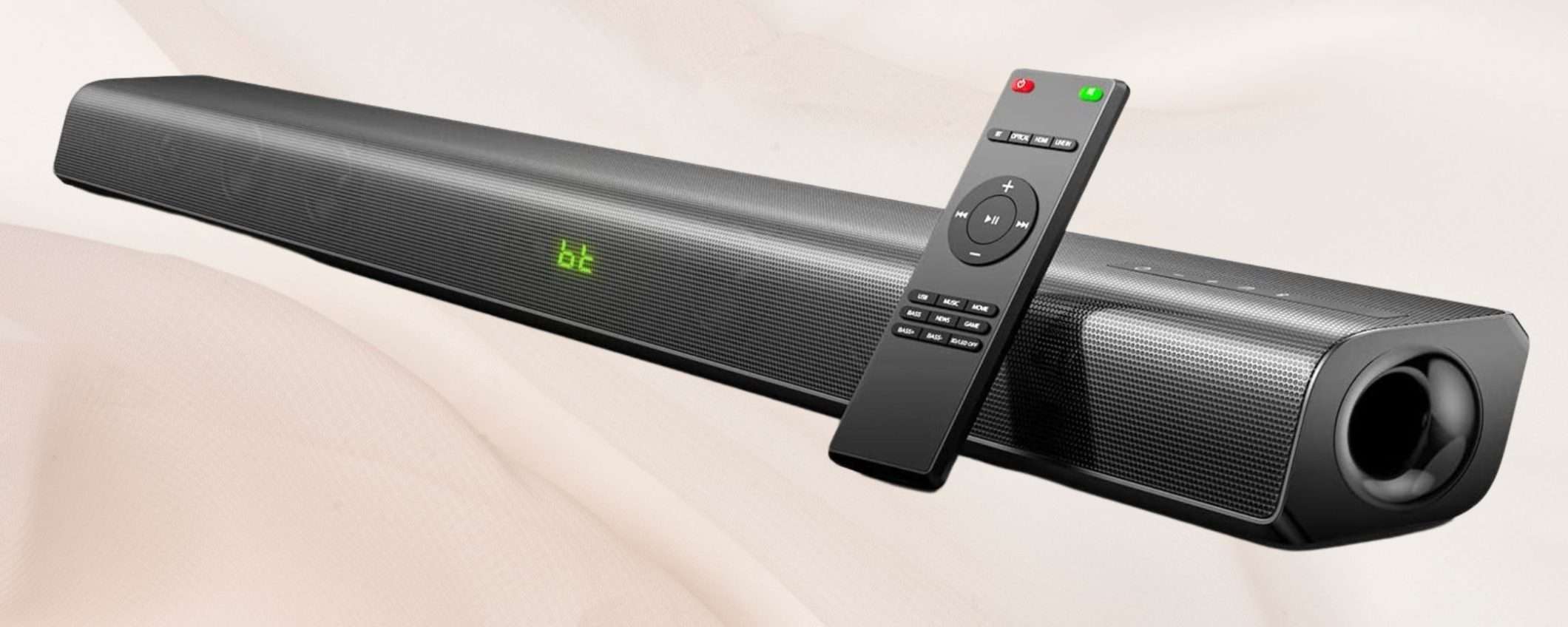 Una soundbar 120W STRATOSFERICA a prezzo ridicolo su Amazon (69€) Una soundbar 120W STRATOSFERICA a prezzo ridicolo su Amazon (69€)