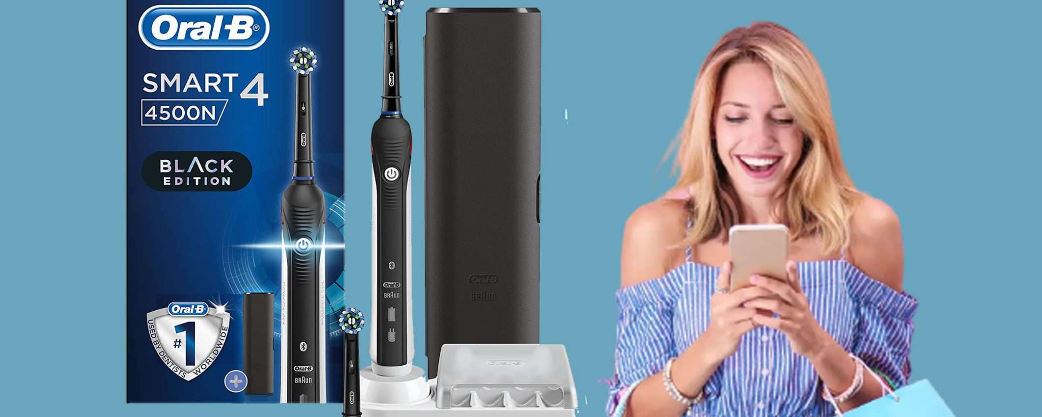 Spazzolino elettrico Oral-B con 2 testine: sconto TOP del 36% Spazzolino elettrico Oral-B con 2 testine: sconto TOP del 36%