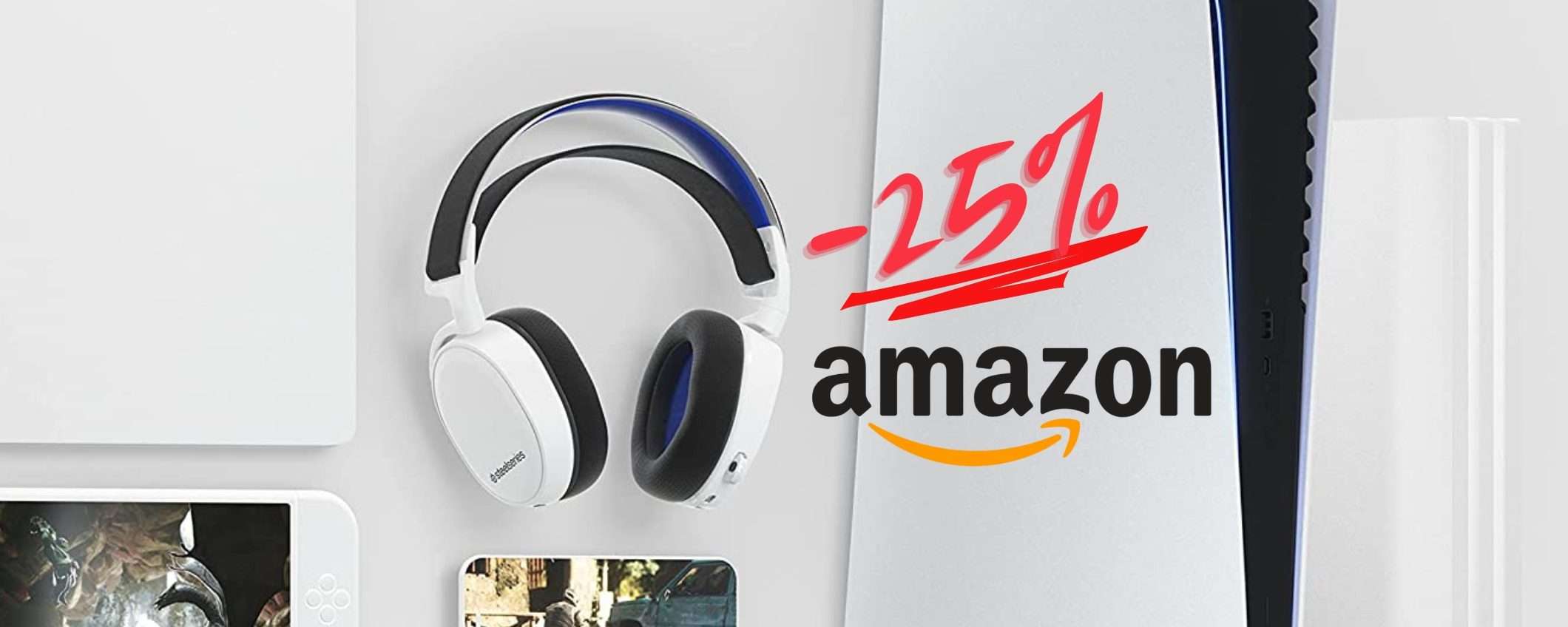 SteelSeries Arctis 7P+: cuffie wireless da Gaming per consolle e PC (-25%) SteelSeries Arctis 7P+: cuffie wireless da Gaming per consolle e PC (-25%)