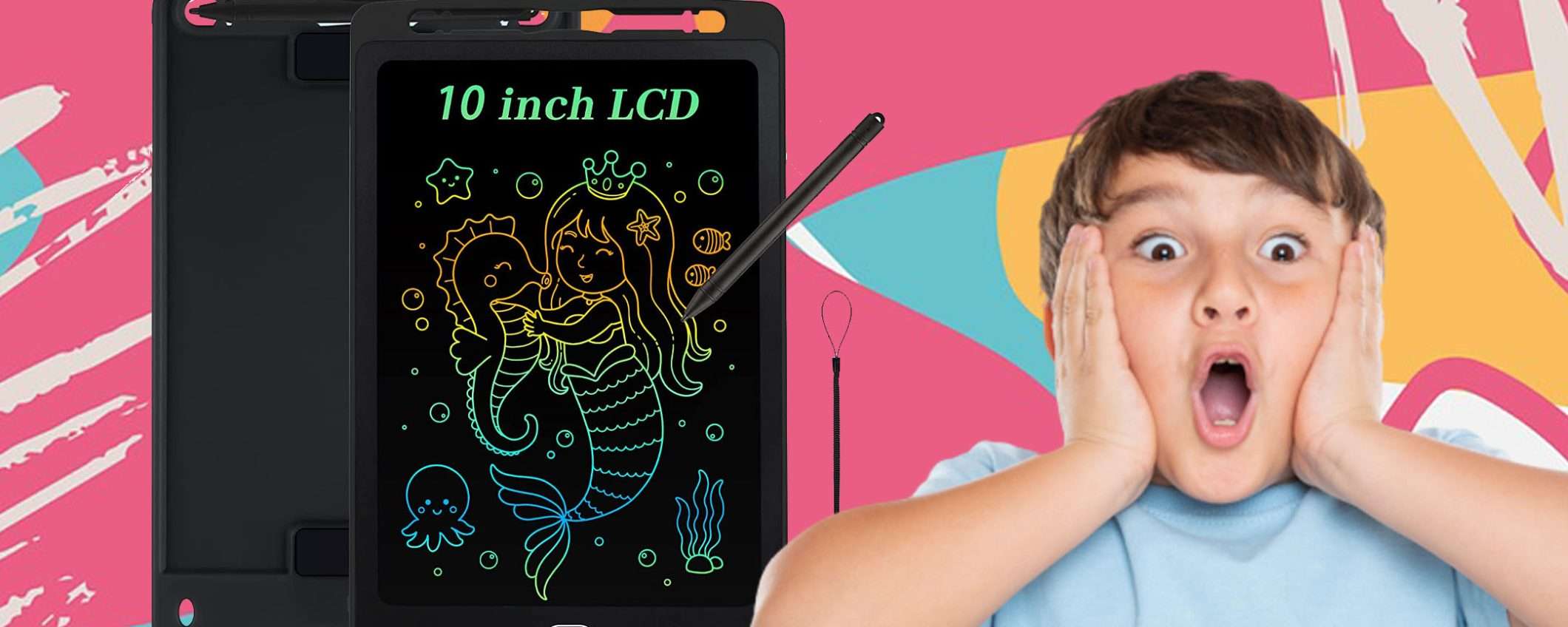 Tavoletta grafica LCD per bambini, offerta SHOCK: tua a soli 6,99€ (-53%) Tavoletta grafica LCD per bambini, offerta SHOCK: tua a soli 6,99€ (-53%)