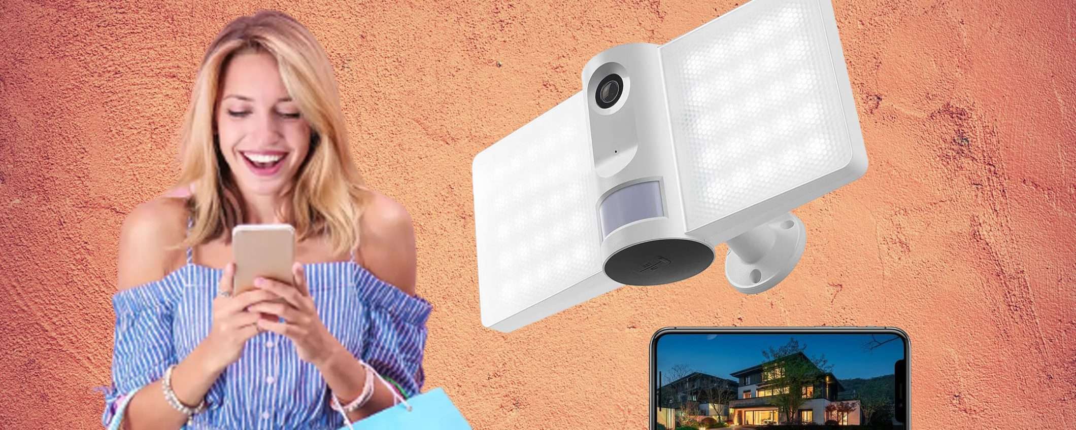 Telecamera di sorveglianza con Alexa/Google: sconto TOP del 56% Telecamera di sorveglianza con Alexa/Google: sconto TOP del 56%