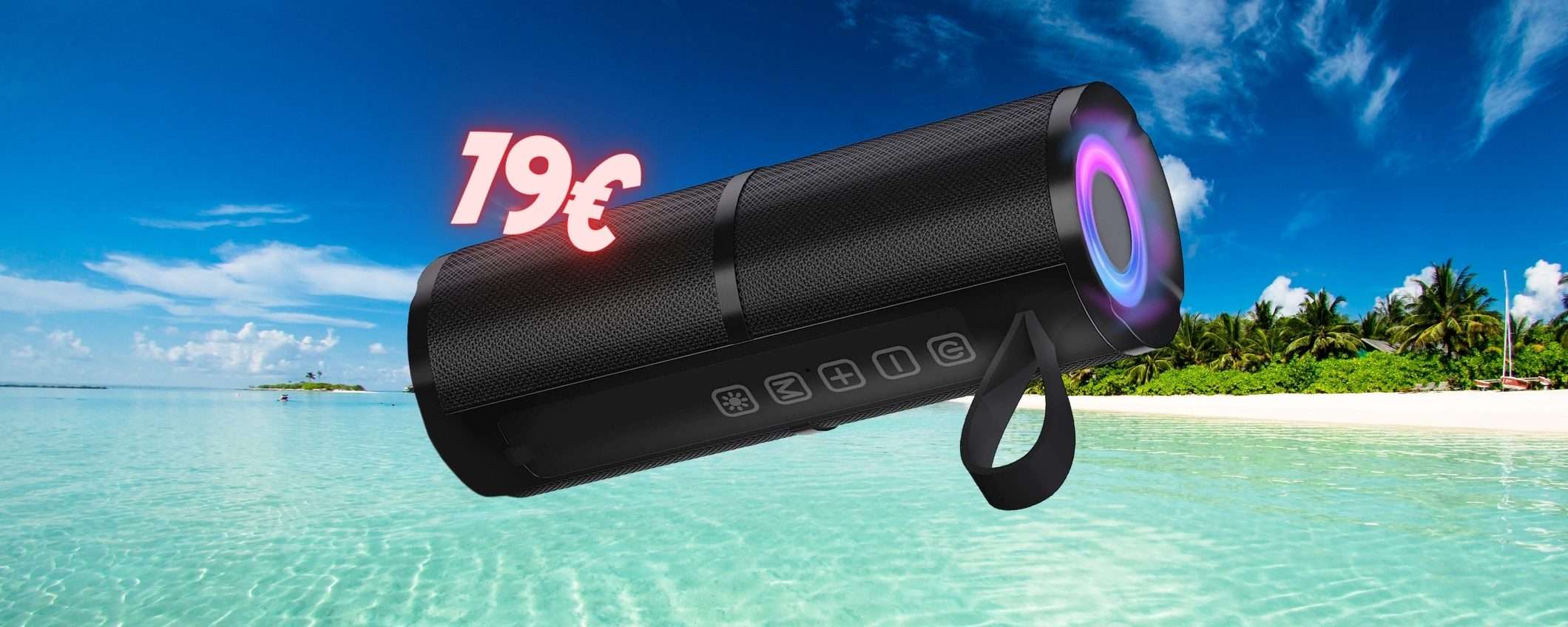 Cassa Bluetooth che suona UN GIORNO intero: meno di 20€ per l'affare Cassa Bluetooth che suona UN GIORNO intero: meno di 20€ per l'affare