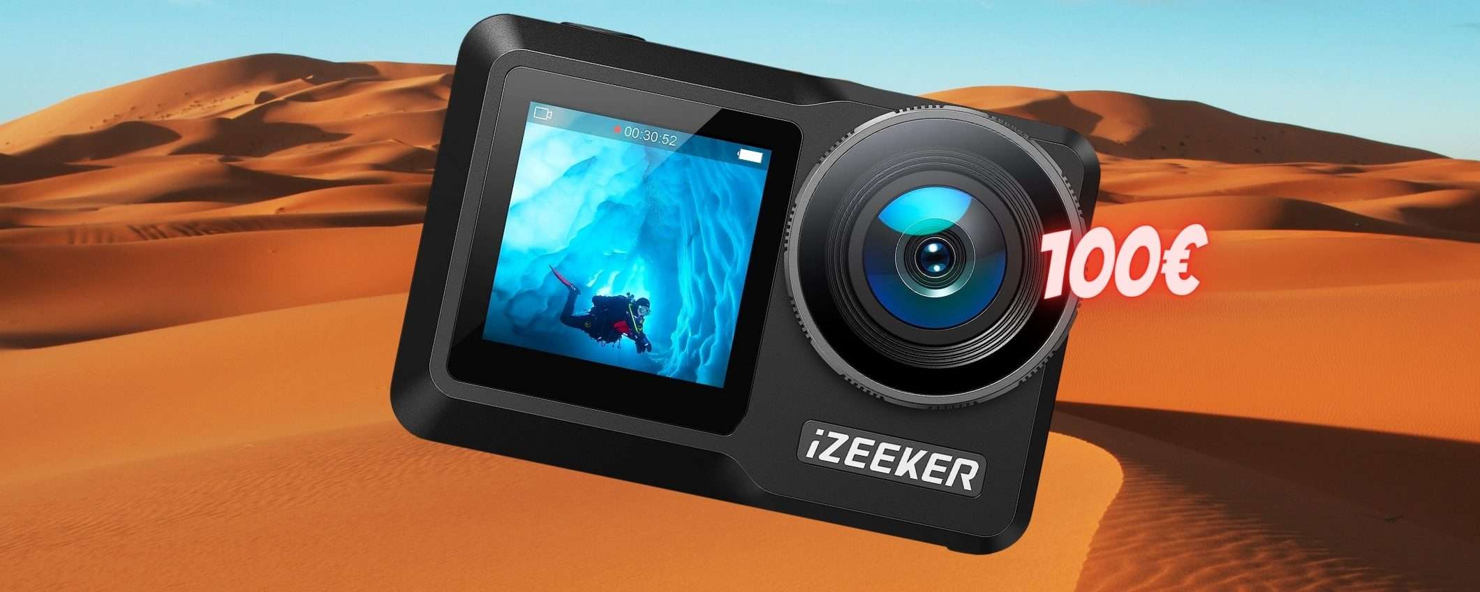 Action Cam 4K: con 100€ hai il kit per filmati a 60FPS senza limiti