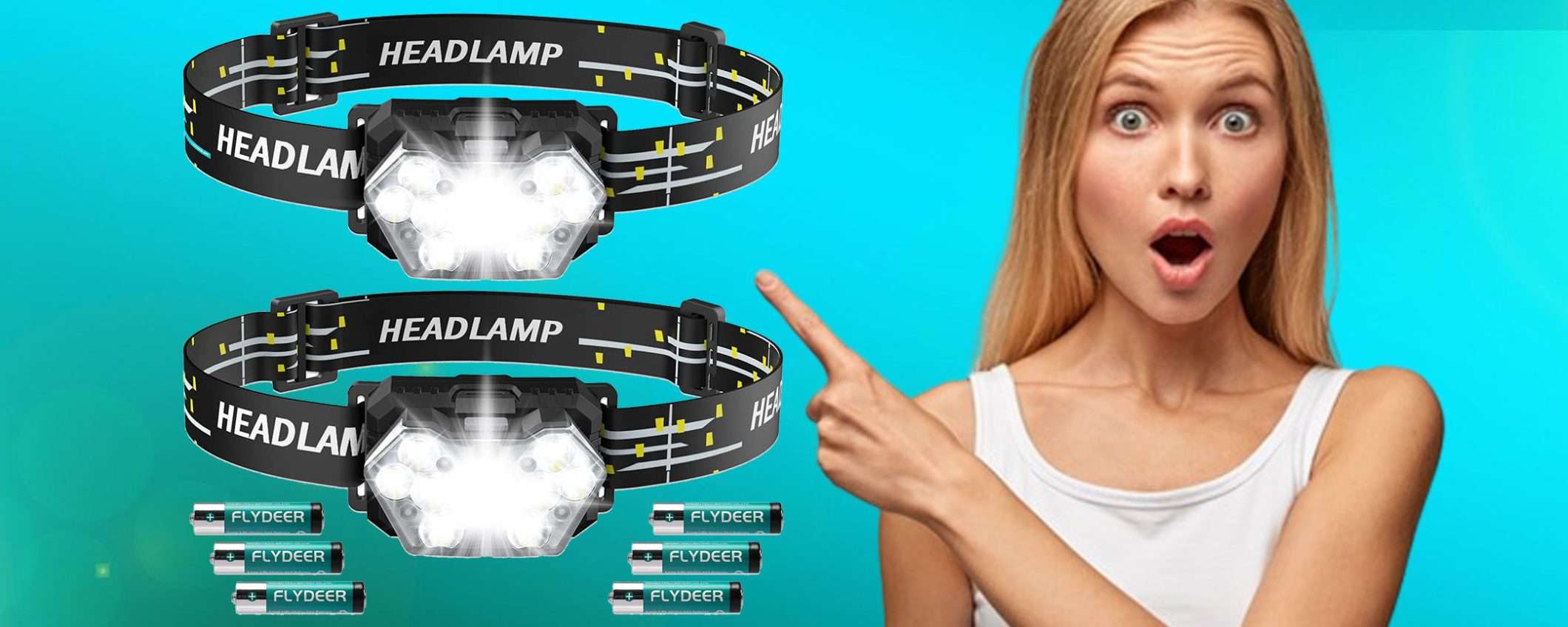 Torcia frontale LED (2pezzi): offerta TOP con sconto del 15%, ancora per poco Torcia frontale LED (2pezzi): offerta TOP con sconto del 15%, ancora per poco