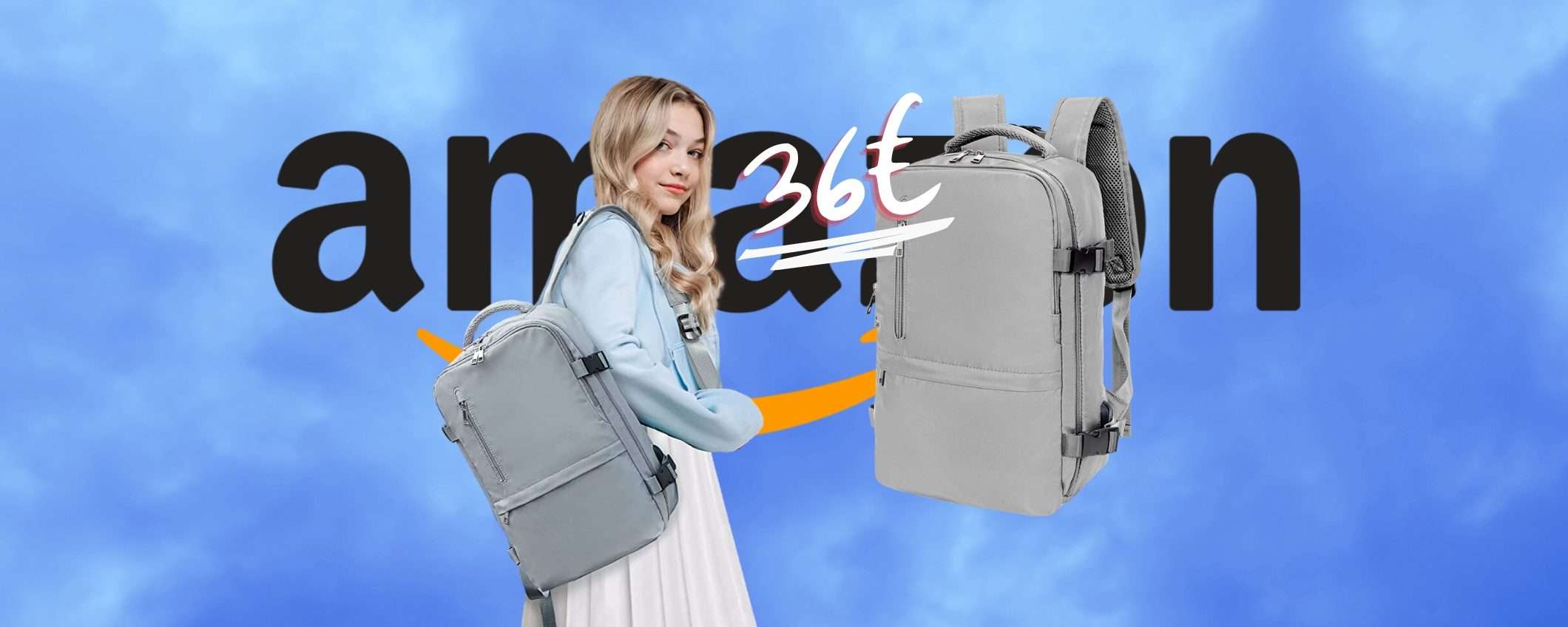 Viaggio low cost con bagaglio a mano? Ecco lo zaino che ti serve, tuo a 36€ Viaggio low cost con bagaglio a mano? Ecco lo zaino che ti serve, tuo a 36€
