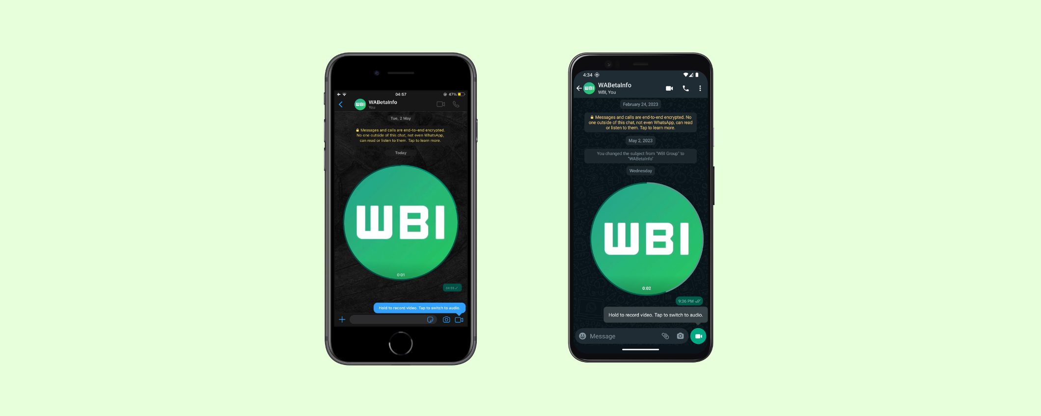 WhatsApp: i videomessaggi circolari sono ormai dietro l'angolo WhatsApp: i videomessaggi circolari sono ormai dietro l'angolo
