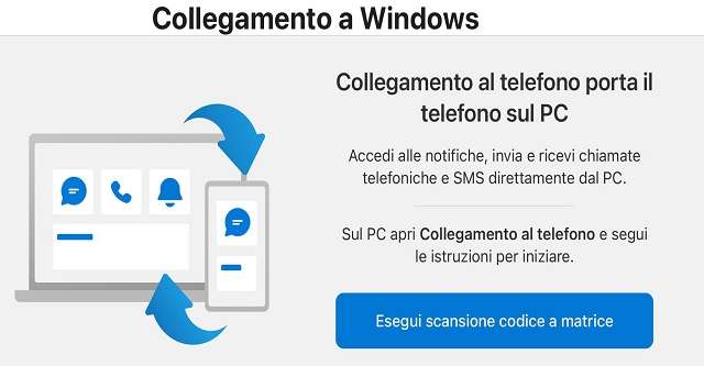 Come utilizzare Collegamento Windows sul proprio smartphone