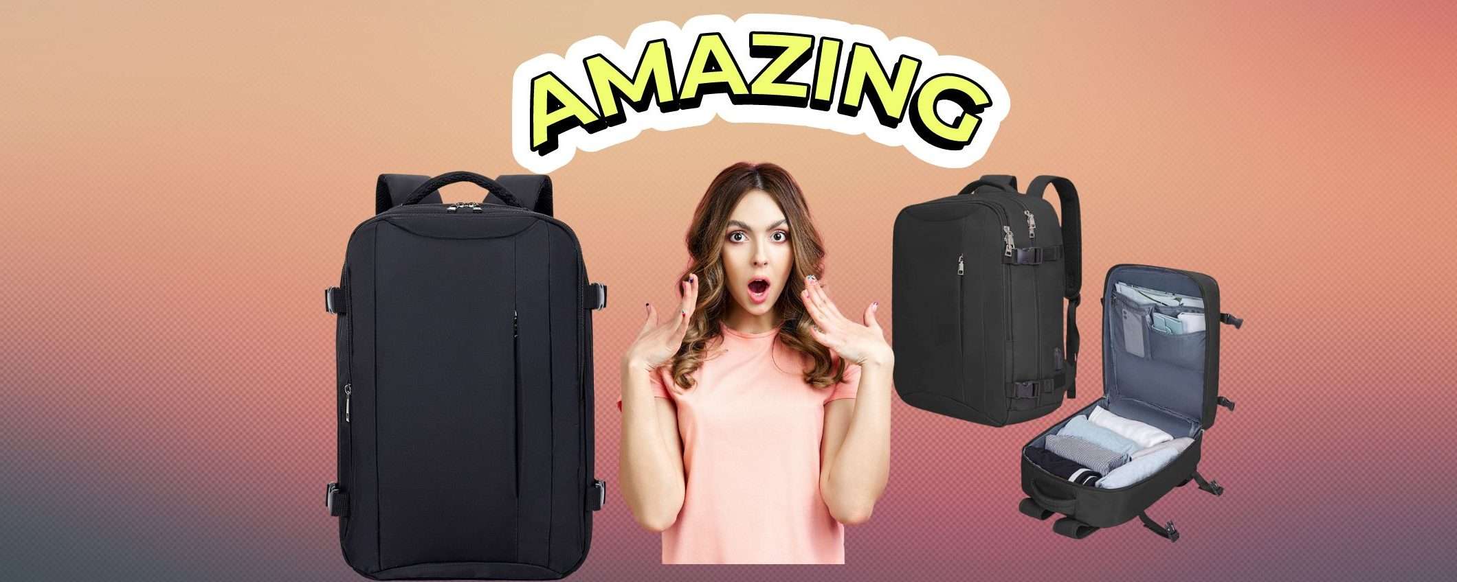 Decolla con Convenienza: due zaini ideali per Ryanair ed Easyjet a prezzi incredibili Decolla con Convenienza: due zaini ideali per Ryanair ed Easyjet a prezzi incredibili