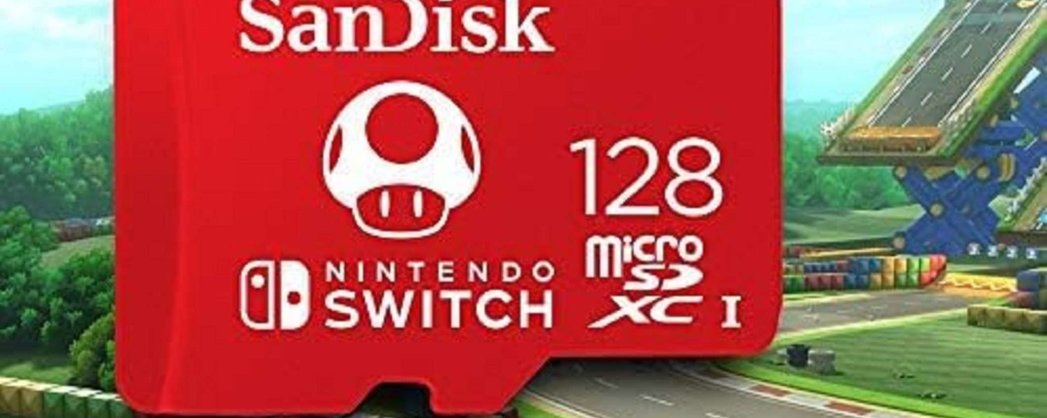 MicroSD SanDisk per Nintendo Switch da 128GB al MINIMO STORICO (solo 17€)