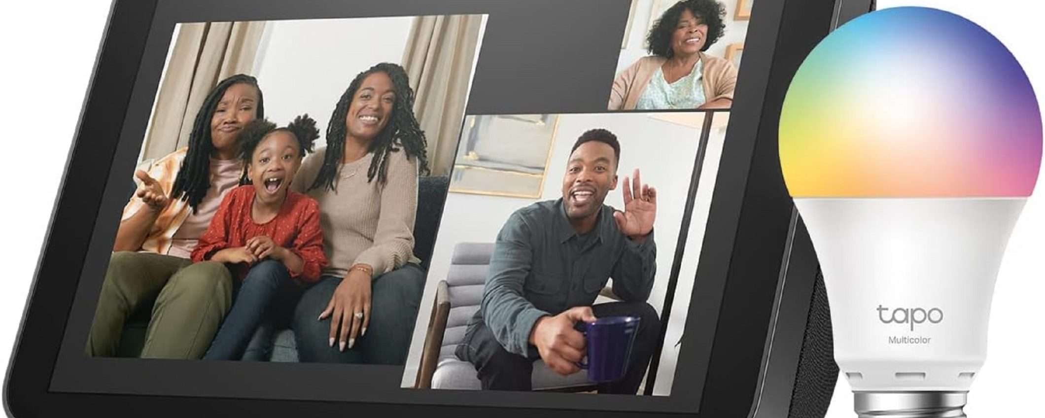 Echo Show 8 + lampadina Smart TP-Link: su Amazon potete fare l'AFFARE del giorno Echo Show 8 + lampadina Smart TP-Link: su Amazon potete fare l'AFFARE del giorno
