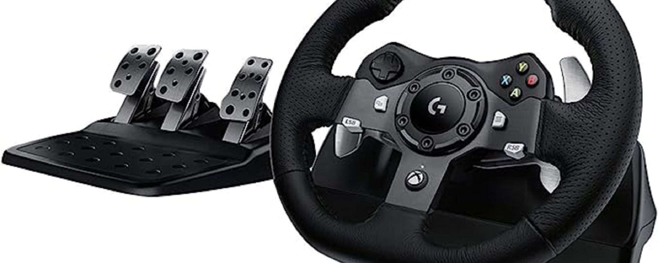 Pedaliera e volante Logitech G920 in super sconto su Amazon (-37%) Pedaliera e volante Logitech G920 in super sconto su Amazon (-37%)