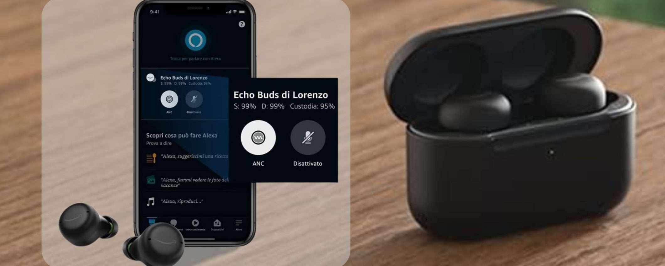 Sconto 48% per gli STRAORDINARI Echo Buds 2 con Alexa: prezzo WOW (62€) Sconto 48% per gli STRAORDINARI Echo Buds 2 con Alexa: prezzo WOW (62€)