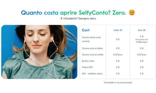 Costo zero SelfyConto