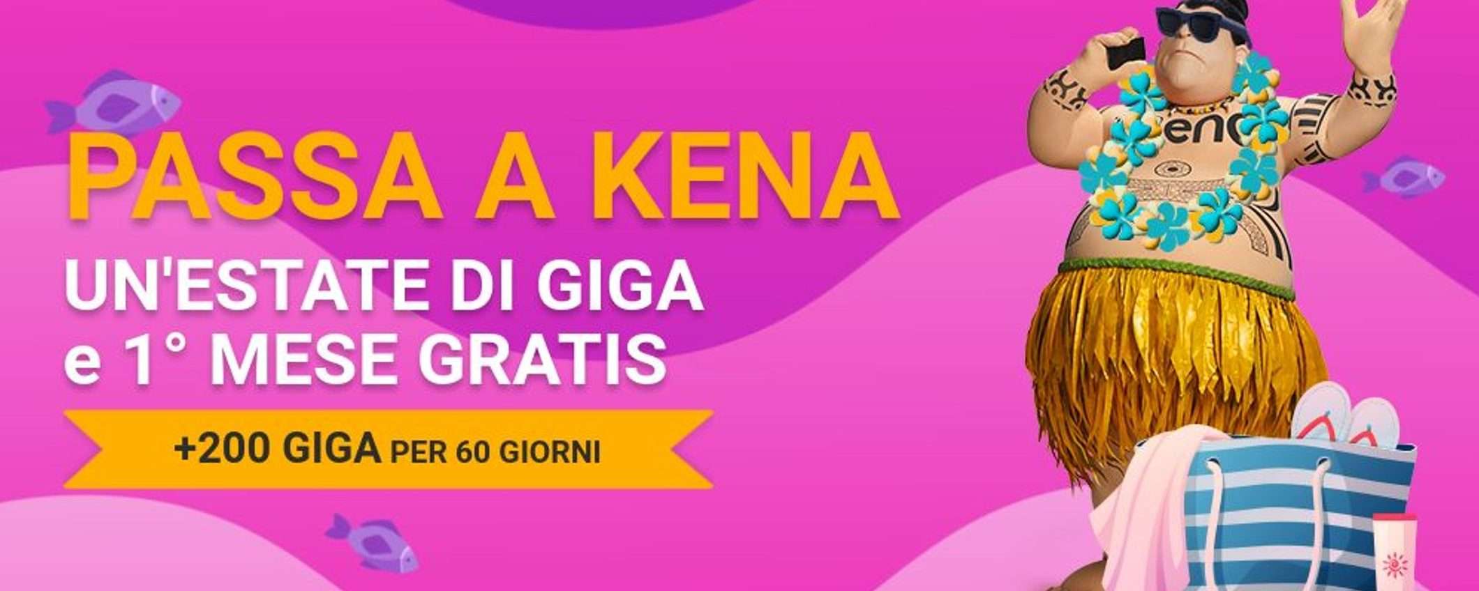 KenaMobile 330GB: PROMO estiva primo mese a 0 euro