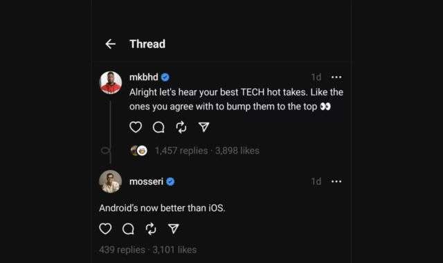 Mosseri Android meglio di iOS