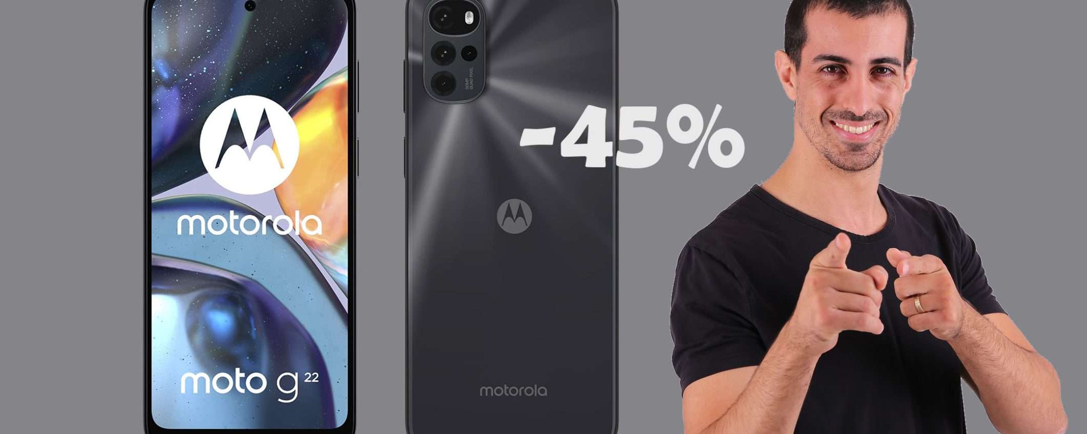 Motorola moto g22 in offerta a soli 122€: sconto TOP del 45% Motorola moto g22 in offerta a soli 122€: sconto TOP del 45%