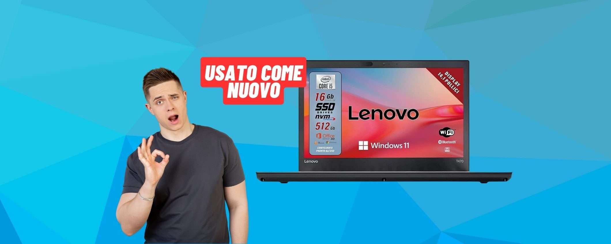 PC portatile Lenovo potentissimo: ricondizionato come nuovo a 285 euro PC portatile Lenovo potentissimo: ricondizionato come nuovo a 285 euro