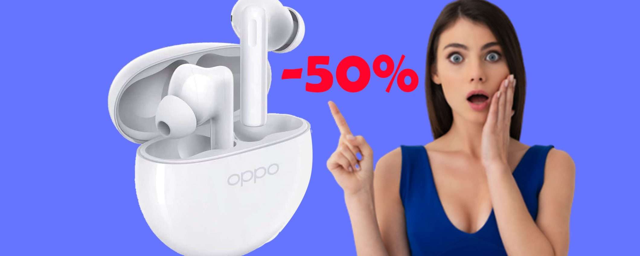 OPPO Enco Buds2 super scontati del 50%: tuoi a soli 24,99€ OPPO Enco Buds2 super scontati del 50%: tuoi a soli 24,99€