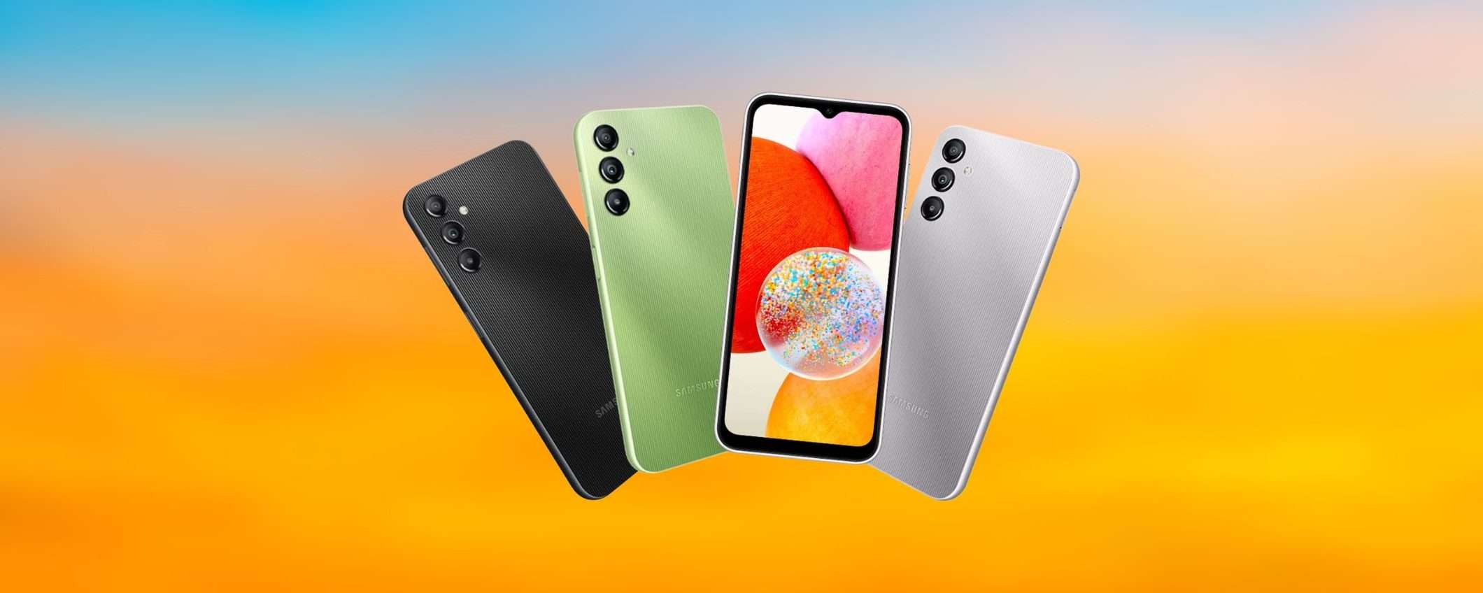 Samsung Galaxy A14 torna al minimo storico su Amazon: un vero affare Samsung Galaxy A14 torna al minimo storico su Amazon: un vero affare