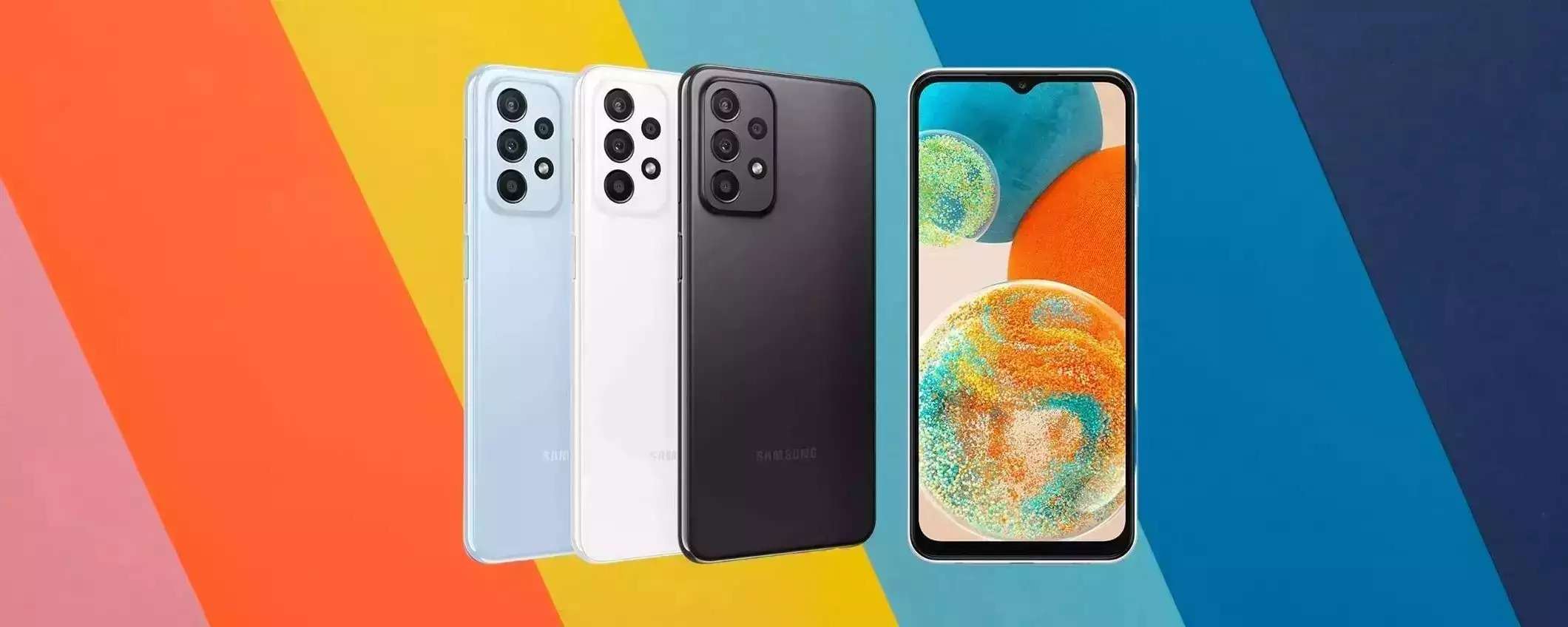 Samsung Galaxy A23 5G in offerta ad un OTTIMO PREZZO su Amazon Samsung Galaxy A23 5G in offerta ad un OTTIMO PREZZO su Amazon