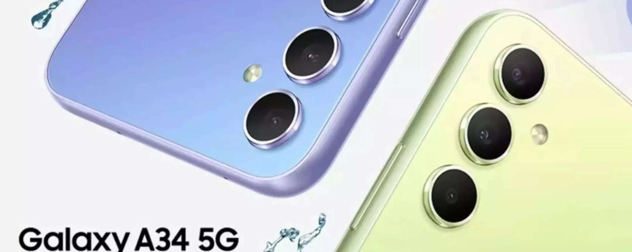 Samsung Galaxy A34: il prezzo cala ancora, ora bastano 252€, venduto da Amazon Samsung Galaxy A34: il prezzo cala ancora, ora bastano 252€, venduto da Amazon