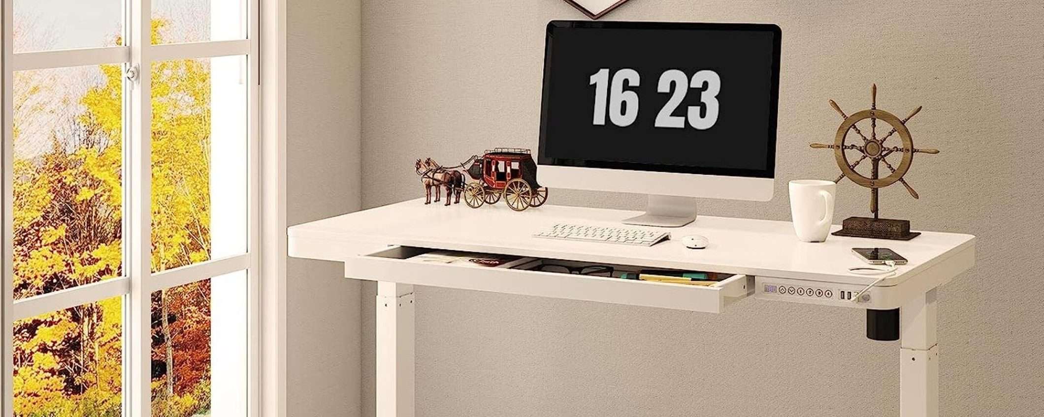 Scrivania elettrica regolabile: una rivoluzione con 220 euro di sconto Scrivania elettrica regolabile: una rivoluzione con 220 euro di sconto