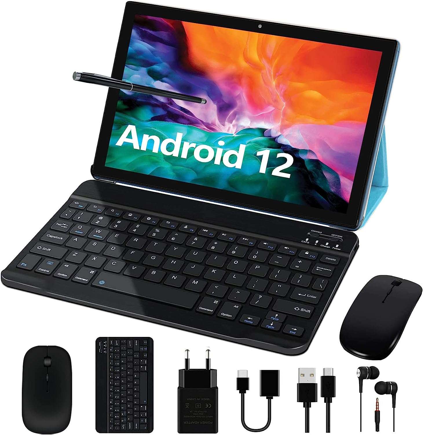 Tablet Android 12 con mouse, cover e tastiera in super offerta su   (solo 104€!)