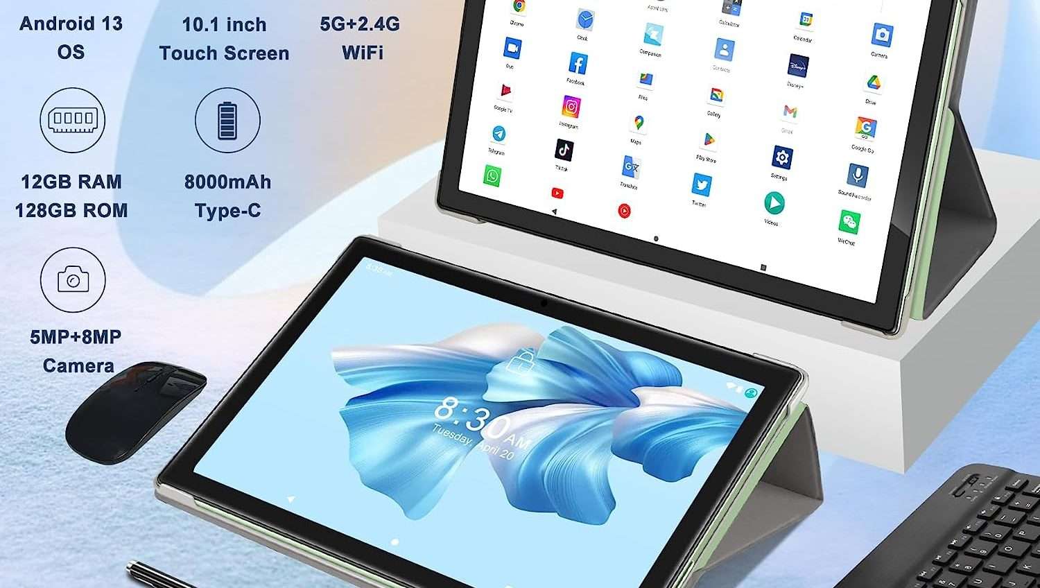 Tablet Android 13 con tastiera e mouse in SUPER OFFERTA su Amazon: maxi sconto del 77% Tablet Android 13 con tastiera e mouse in SUPER OFFERTA su Amazon: maxi sconto del 77%