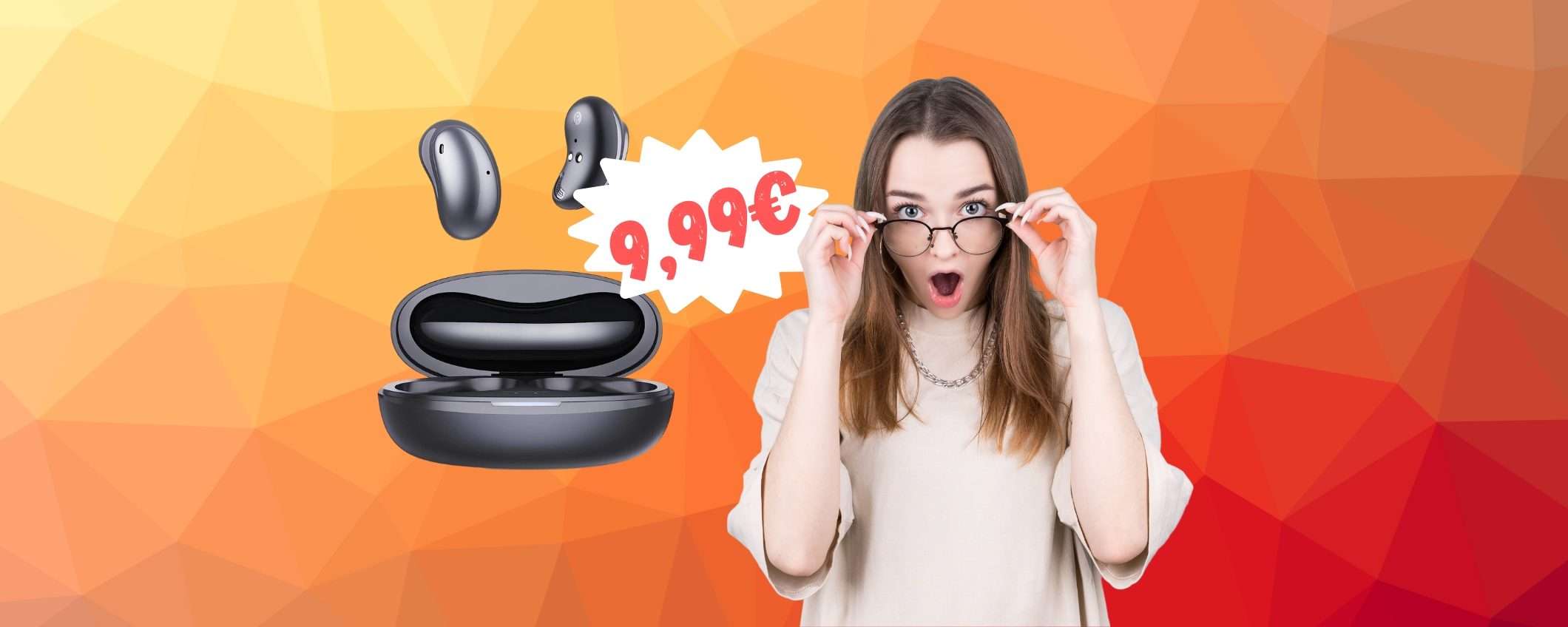 Amazon a briglie scolte: cuffiette Bluetooth SPETTACOLARI a 9,99€ Amazon a briglie scolte: cuffiette Bluetooth SPETTACOLARI a 9,99€