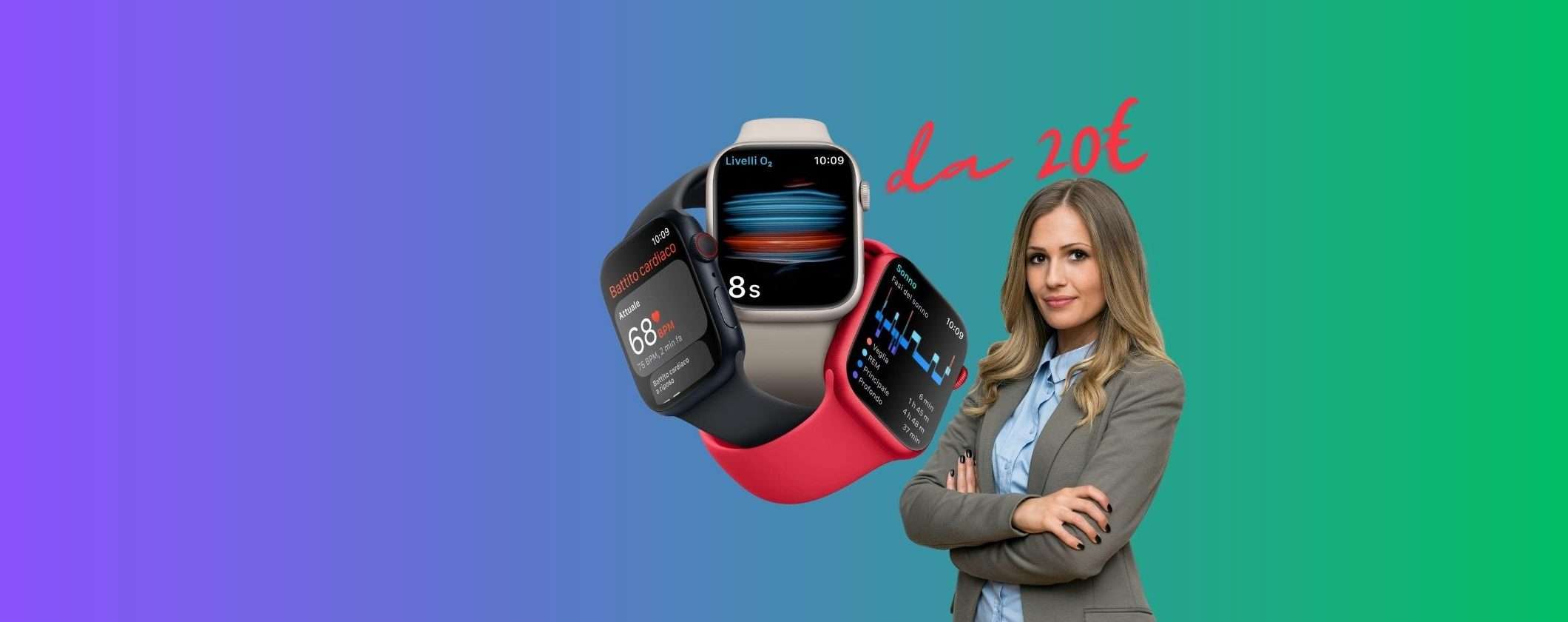Apple Watch Series 8: oggi da soli 20€ Tasso Zero su MediaWorld Apple Watch Series 8: oggi da soli 20€ Tasso Zero su MediaWorld