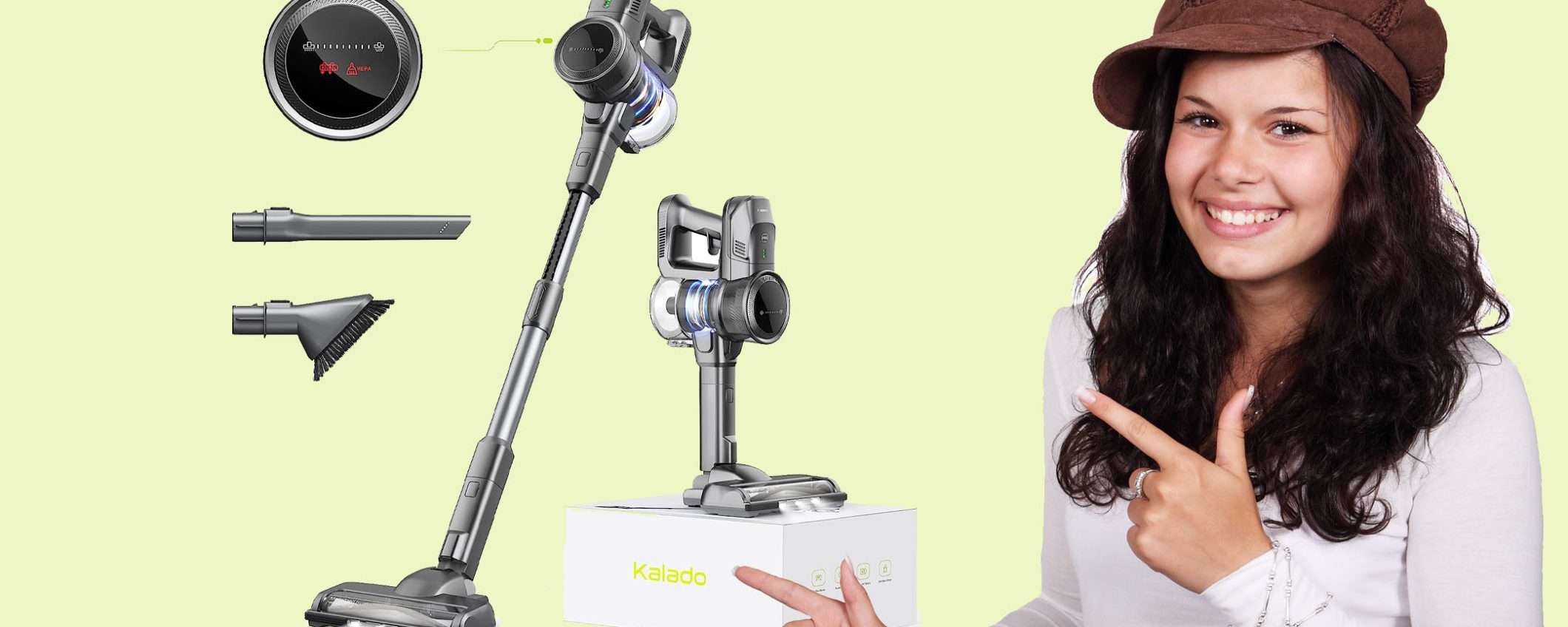 Aspirapolvere senza fili 6 in 1 in offerta: doppio sconto PAZZESCO Aspirapolvere senza fili 6 in 1 in offerta: doppio sconto PAZZESCO