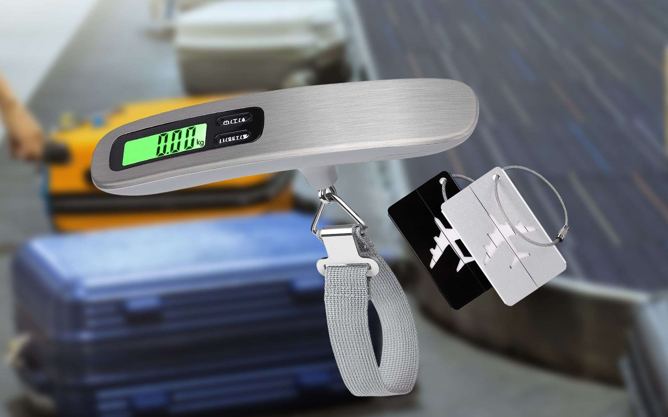 SAVIOR Bilancia Digitale Per Valigie 50kg Con Display LCD E Torcia – Compatta E Precisa - 3