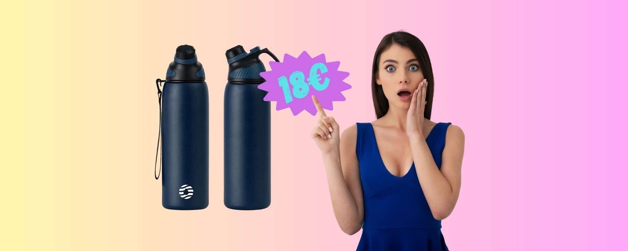 Borraccia termica con tappo magnetico a SOLI 18€, viva Prime Day Borraccia termica con tappo magnetico a SOLI 18€, viva Prime Day