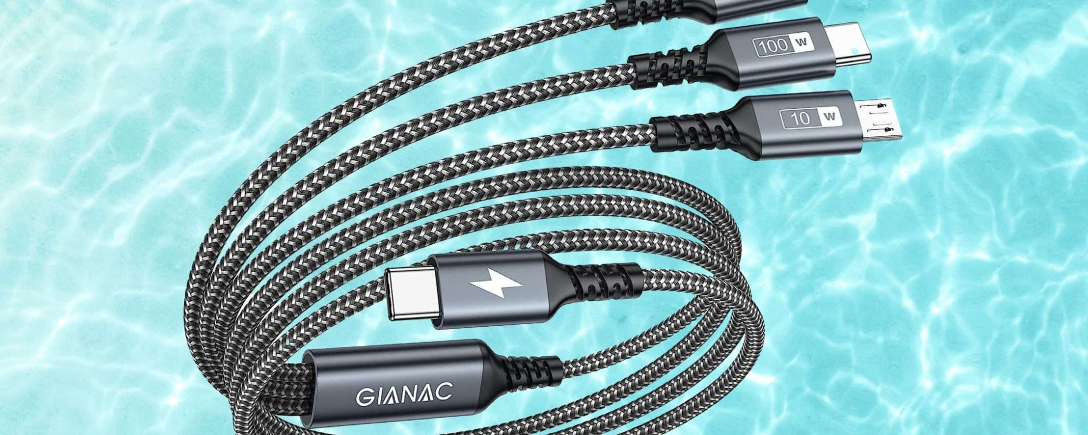 Non portare 100 cavi in vacanza: ne basta uno, ma buono (100W a prezzo WOW) Non portare 100 cavi in vacanza: ne basta uno, ma buono (100W a prezzo WOW)