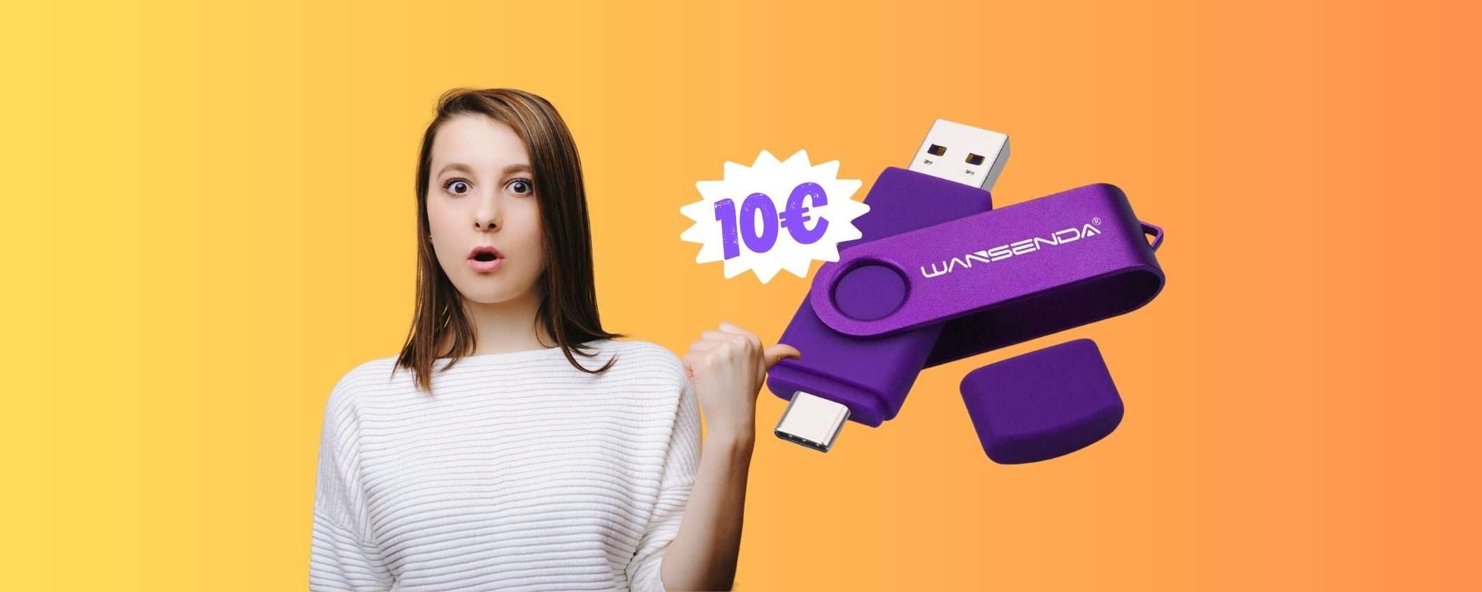 Chiavetta USB da 64GB per PC e smartphone a SOLI 10€ Chiavetta USB da 64GB per PC e smartphone a SOLI 10€
