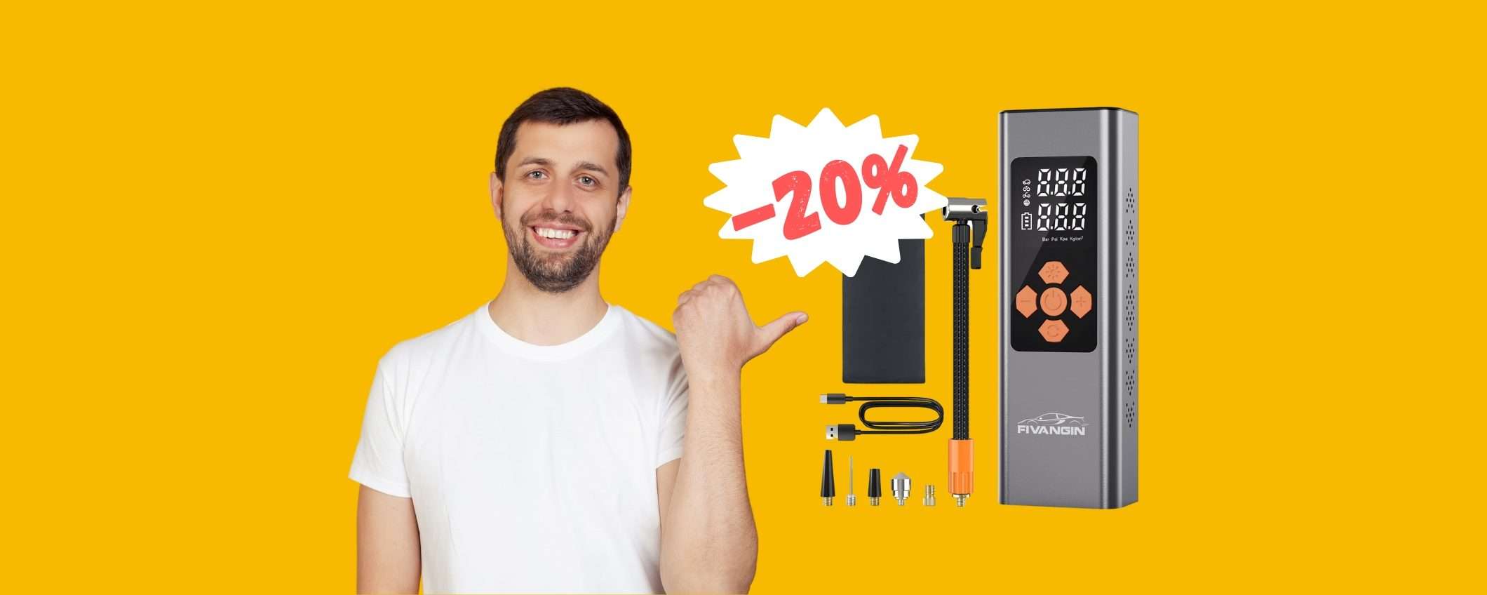 Compressore portatile per qualsiasi emergenza e non solo (-20%) Compressore portatile per qualsiasi emergenza e non solo (-20%)