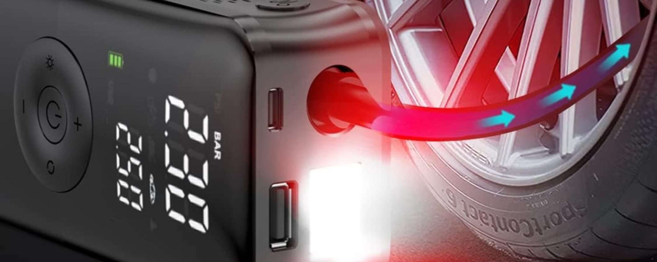 Compressore 3 in 1 per auto in sconto del 50% su Amazon: DA AVERE (24€) Compressore 3 in 1 per auto in sconto del 50% su Amazon: DA AVERE (24€)