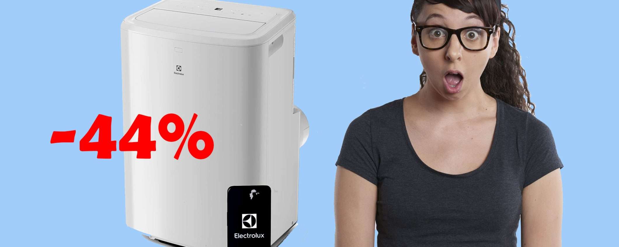 Condizionatore portatile Electrolux: sconto BOMBA del 44% Condizionatore portatile Electrolux: sconto BOMBA del 44%