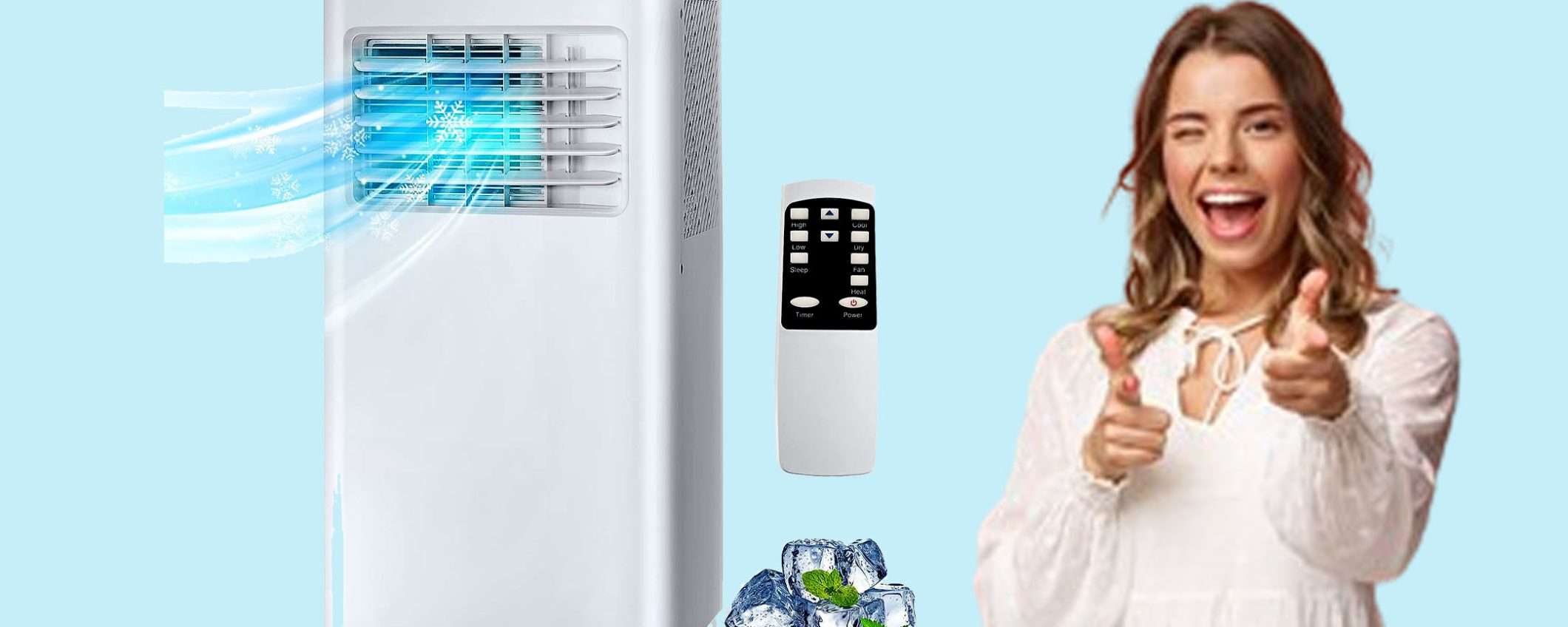 Condizionatore portatile con 4 funzioni potentissimo in offerta(-40€) Condizionatore portatile con 4 funzioni potentissimo in offerta(-40€)