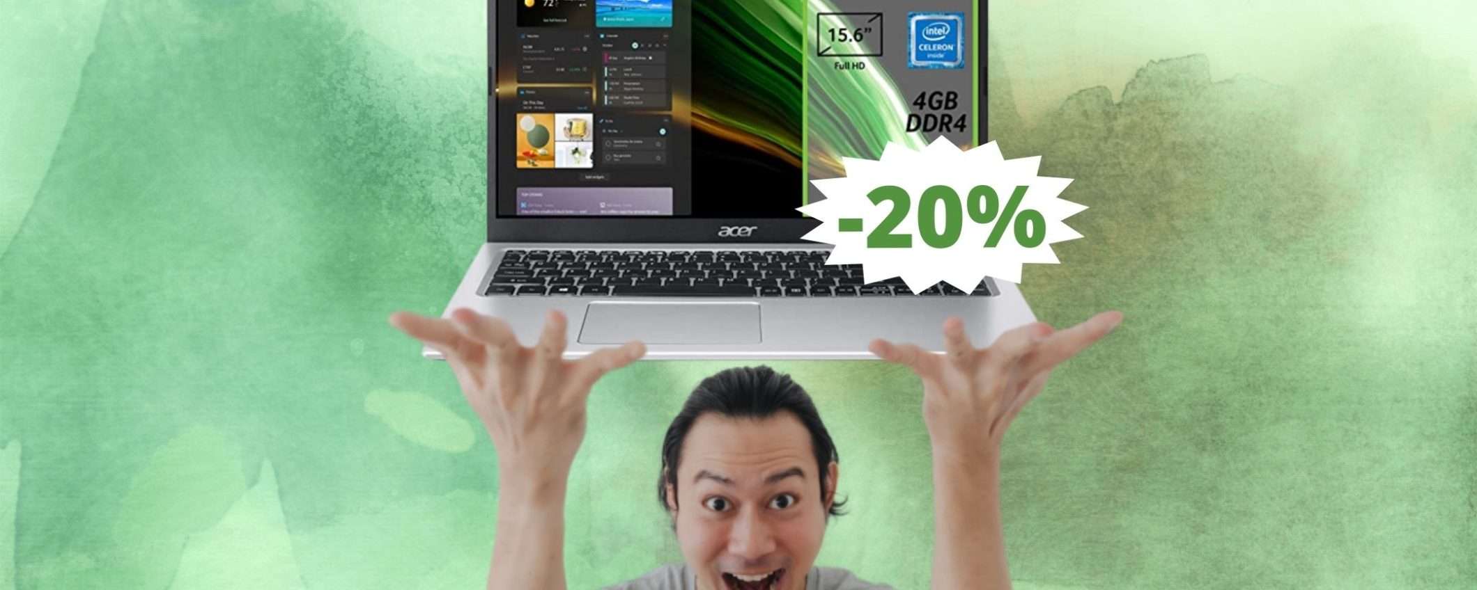 Acer Aspire 1: Notebook economico, ma affidabile, in SUPER sconto Acer Aspire 1: Notebook economico, ma affidabile, in SUPER sconto
