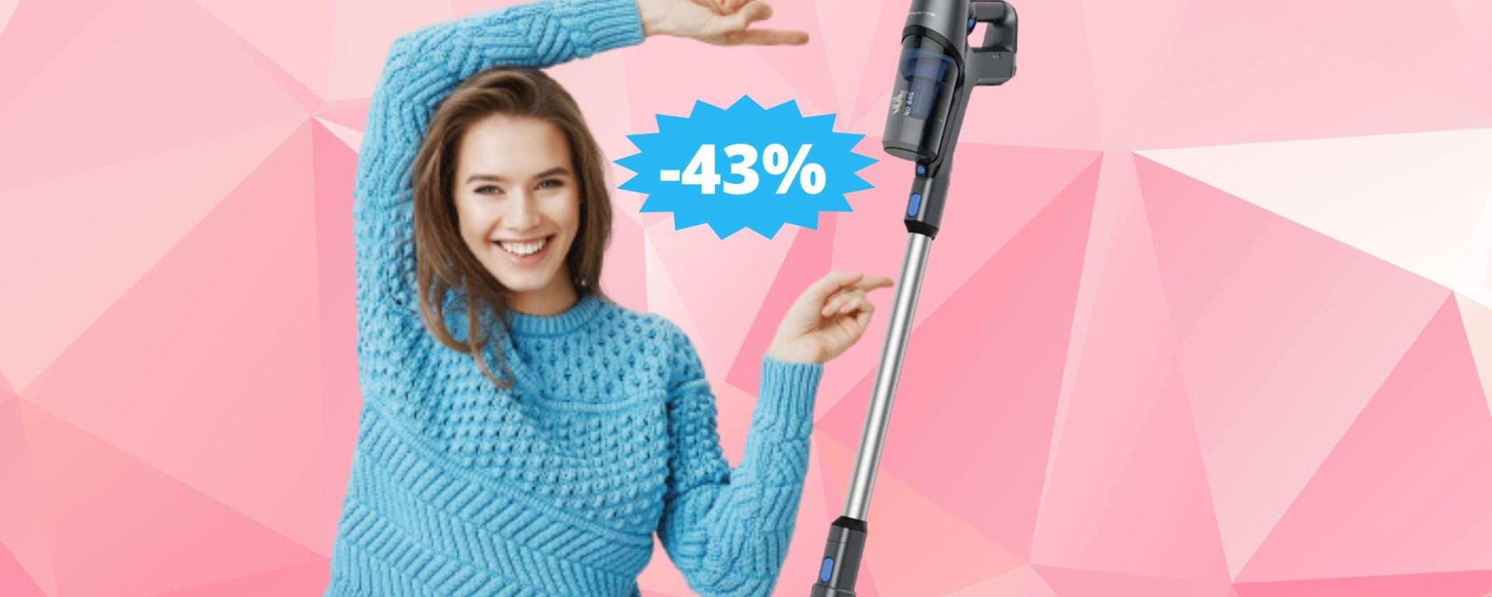 Aspirapolvere senza fili Rowenta: potenza in MEGA sconto Aspirapolvere senza fili Rowenta: potenza in MEGA sconto