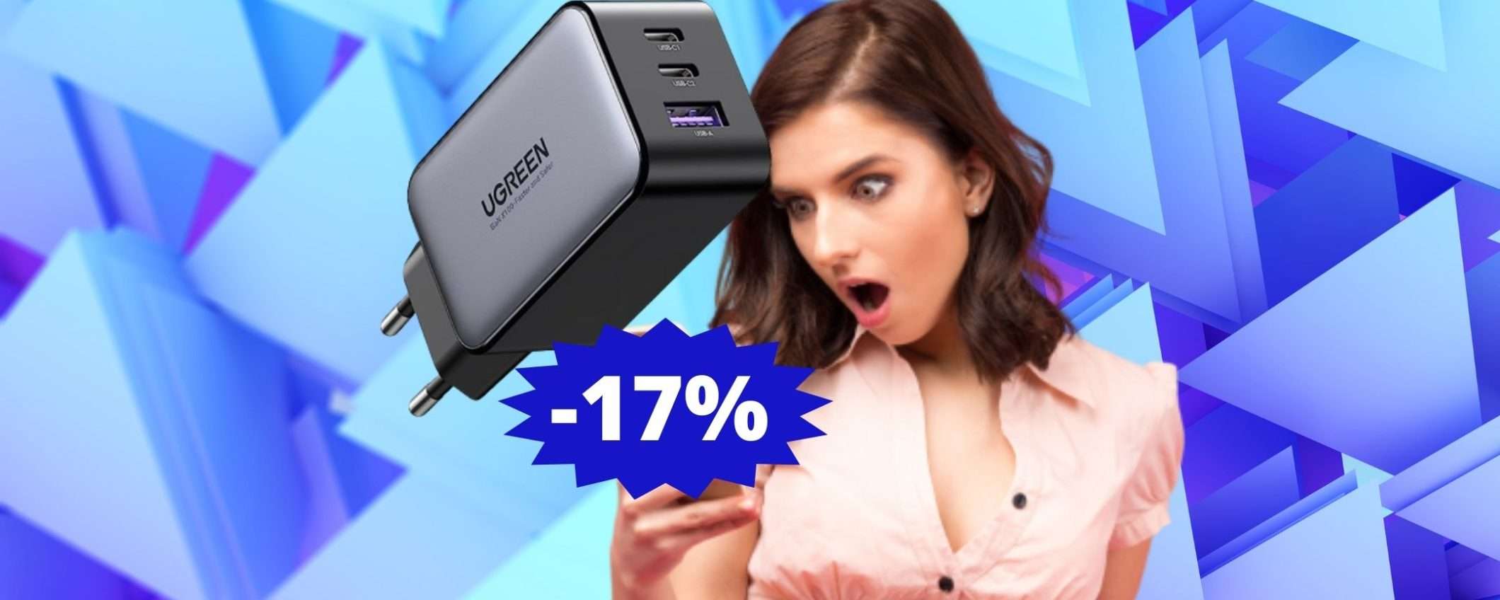 Caricatore UGREEN Nexode: difficile trovare di meglio (-17%) Caricatore UGREEN Nexode: difficile trovare di meglio (-17%)