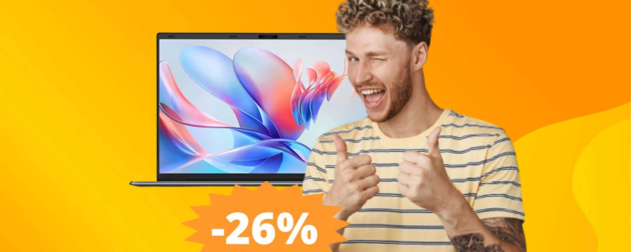 Chuwi Gemibook X Pro: 100 euro di sconto su Amazon Chuwi Gemibook X Pro: 100 euro di sconto su Amazon